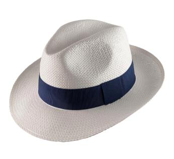 chapeau paille blanc Classic Wide Straw