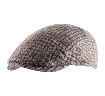 casquette artisanale homme femme Houndstooth Tweed Driver