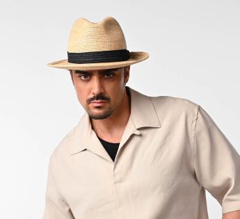 Chapeau raphia Borsalino Federico Rafia Crochet