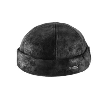 bonnet en cuir Docker Pig Skin