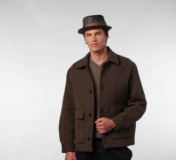 Chapeau porkpie cuir Sereno