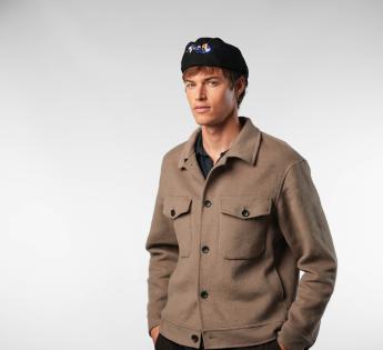 Casquette plate laine Andy