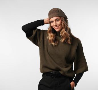 casquette plate brodée Morgan