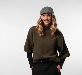 Casquette plate laine Santino