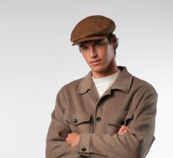 Casquette plate tweed Brivido